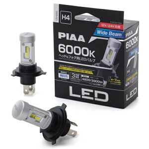 PIAA�b�s�A LEH260 �w�b�h&�t�H�O�pLED�o���u 6000K H4 �����P�xLED�R���g���[���[���X�V���[�Y