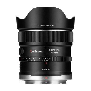 ���H���b7artisans 7Artisans MAX AF 10mm F2.5 Fisheye �j�R��Z�}�E���g 7A-10F25AF-Z-B