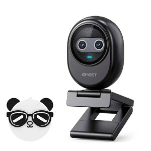EMEET�b�C�[�~�[�g �E�F�u�J���� 4K �f���A���J���� AI�I�[�g�t�H�[�J�X �m�C�Y�L�����Z�����O�}�C�N USB-C/USB-A�ڑ� EMEET Piko �u���b�N E3141