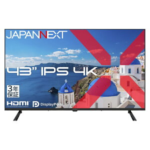 JAPANNEXT�b�W���p���l�N�X�g PC���j�^�[ 3�N�ۏ� JN-IPS43U-H3 [43�^ /4K(3840×2160�j /���C�h /60Hz]