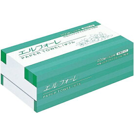 大王製紙｜Daio Paper エルフォーレ　ペーパータオルダブル　200組（中判）　30パック入　623043