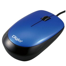 ナカバヤシ｜Nakabayashi マウス Digio2 ブルー MUS-UKT114BL [有線 /光学式 /3ボタン /USB ][MUSUKT114BL]【rb_pcacc】