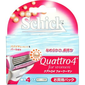 Schick｜シック Schick（シック） クアトロ4 フォーウーマン替刃（4個）〔替刃〕 フォーウーマン 替刃4個
