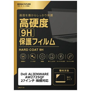 ���f�B�A�J�o�[�}�[�P�b�g Dell ALIENWARE AW2725QF [27�C���`(16:9)] �@��Ή� �t���ی�t�B���� ���� �K���X�t�B���� �� ������ ���d�x9H �݊��i rt-f9h-moni-k0001653115