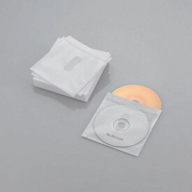 ELECOM｜エレコム Blu-ray/CD/DVD対応 不織布ケース 60枚収納 ホワイト CCD-NIWB60WH[CCDNIWB60WH]