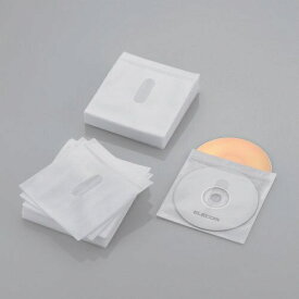 ELECOM｜エレコム Blu-ray/CD/DVD対応 不織布ケース 120枚収納 ホワイト CCD-NIWB120WH[CCDNIWB120WH]