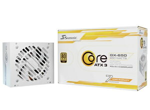Seasonic�b�V�[�\�j�b�N Core V2 GX-650 ATX3 White SRP-CGX651-A5A32SF-WH [650W /ATX /80PLUS Gold]