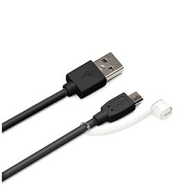 PGA｜ピージーエー ［micro USB］USBケーブル 充電・転送 2A （1.0m・ブラック）PG-MQC05BK [1.0m]