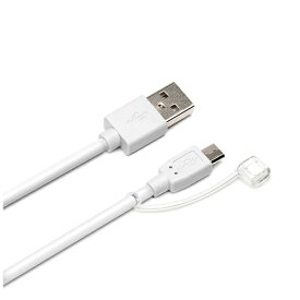 PGA｜ピージーエー ［micro USB］USBケーブル 充電・転送 2A （1.0m・ホワイト）PG-MQC06WH [1.0m]