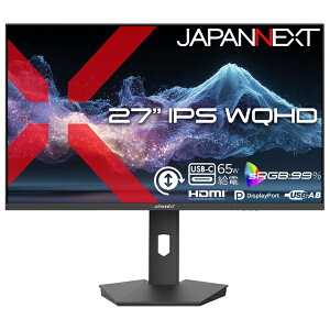 JAPANNEXT�b�W���p���l�N�X�g USB-C�ڑ� PC���j�^�[ JN-IPS27Q2-HSPC6 [27�^ /WQHD(2560×1440�j /���C�h /100Hz]