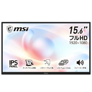 �y2026�N10��01�������z MSI�b�G���G�X�A�C USB-C�ڑ� ���o�C�����j�^�[ PRO MP161E6T [15.6�^ /�t��HD(1920×1080) /���C�h /60Hz]