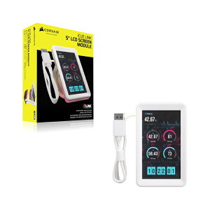 CORSAIR�b�R���Z�A iCUE LINK 5inch LCD Screen Module White CW-9061044-WW