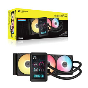CORSAIR�b�R���Z�A iCUE LINK TITAN II 360 RX LCD Black CW-9061045-WW