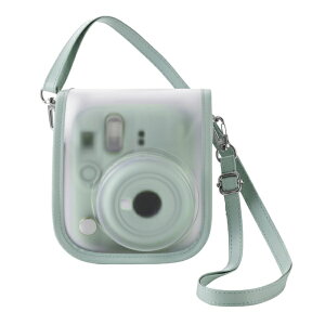 ELECOM�b�G���R�� instax mini 13/12(�`�F�L)�p �J�����P�[�X �O���[�� IC-CCM13GN