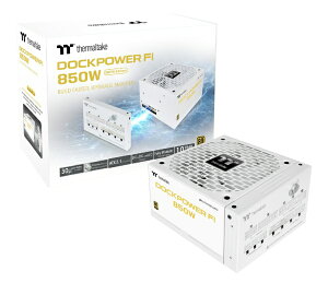 THERMALTAKE�b�T�[�}���e�C�N PC�d�� Dockpower FI Snow/850W/Gold/ATX 3.1 �z���C�g PS-DCP-0850FNFAGJ-S [850W /ATX /80PLUS Gold]