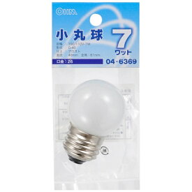 オーム電機｜OHM ELECTRIC LB-G4607-F 電球　小丸球 フロスト [E26 /ボール電球形 /電球色 /1個][LBG4607F]