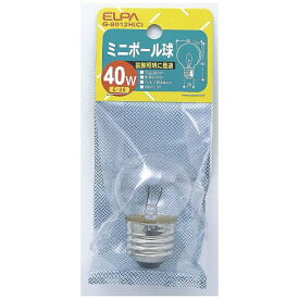 ELPA｜エルパ G-8012H-C 電球　ミニボール球 クリア [E26 /ボール電球形 /1個][G8012HC]