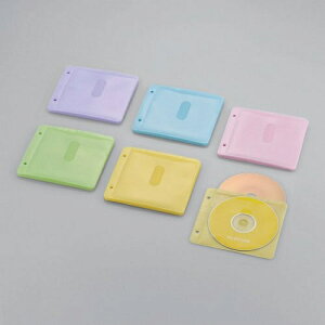 ELECOM�b�G���R�� Blu-ray/CD/DVD�Ή� �s�D�z�P�[�X 2�� 60�����[ �A�\�[�g�J���[ CCD-NBWB60ASO[CCDNBWB60ASO]