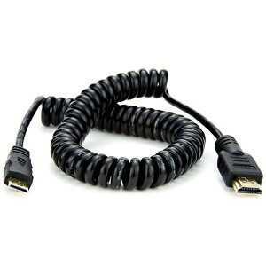 ATOMOSbAgX 1 X Coiled Mini HDMI to Full HDMIP[u (50cm) ATOMCAB009