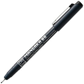 呉竹｜Kuretake ZIG CARTOONIST MANGAKA 水性ペン 0.8mm ブラック CNM-08-010