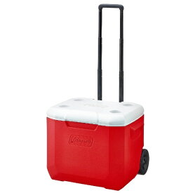 コールマン｜Coleman ホイール付クーラーボックス ホイールクーラー 60QT（56L/レッド×ホワイト) 2000027864