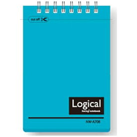 ナカバヤシ｜Nakabayashi [ノート] ナカバヤシ スイング・ロジカルノート Wリング スカイブルー （A7・B罫） NW-A708-SB