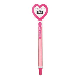 エポックケミカル｜EPOCH Chemical ロケット付 ハート型 ボールペン ピンク 431-280 [0.8mm]