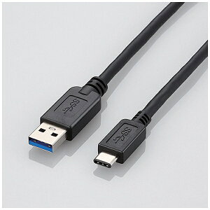 ELECOM�b�G���R�� USB3-AC10BK�@USB3.1�P�[�u��(A-TypeC/1.0m)