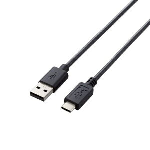 ELECOMbGR U2C-AC10BK@USB2.0P[u(A-TypeC/1.0m)yrb_ cable_cpnz