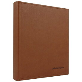 King｜キング レザーポケットアルバム L 100 (ブラウン) L判100枚収納