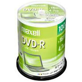 マクセル｜Maxell データ用DVD-R ホワイト DR47PWE.100SP [100枚 /4.7GB /インクジェットプリンター対応][DR47PWE.100SP]