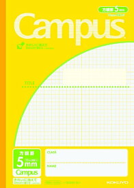 KOKUYO｜コクヨ Campus(キャンパス) ノート(用途別) ライトイエロー 30S10-5LY [セミB5・B5 /5mm /方眼罫線]