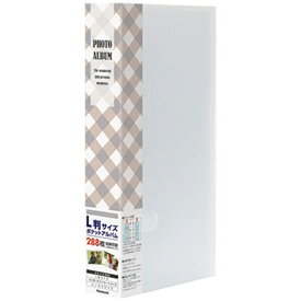 ナカバヤシ｜Nakabayashi フォトホルダー L判288枚 (チェック柄クリア)　PHE1288A-C[PHE1288AC]