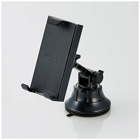ELECOM｜エレコム 車載タブレット対応スタンド(ゲル吸盤・ブラック)　P-CARTB01BK