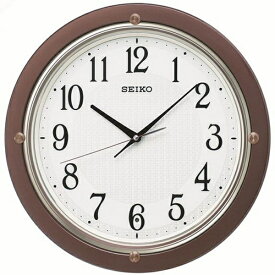 SEIKO｜セイコー 掛け時計 【スタンダード】 茶メタリック KX217B [電波自動受信機能有]