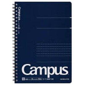 KOKUYO｜コクヨ 大人Campus(キャンパス) ツインリングノート 紺 T133BT-DB [A5 /6mm(B罫) /ドット入り罫線]