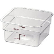キャンブロ社｜CAMBRO キャンブロ 角型フードコンテナークリアー 2SFSCW ＜AHC03002＞[AHC03002]