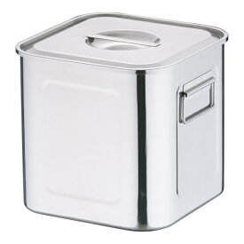 三宝産業｜SAMPO SANGYO 18-8深型角キッチンポット (手付)22.5cm ＜AKK06022＞[AKK06022]