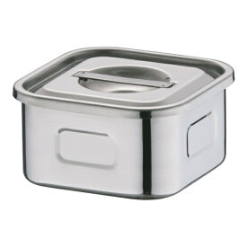 三宝産業｜SAMPO SANGYO 18-8浅型角キッチンポット 8cm ＜AKT33008＞[AKT33008]