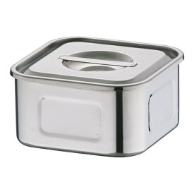 三宝産業｜SAMPO SANGYO 18-8浅型角キッチンポット 12cm ＜AKT33012＞[AKT33012]