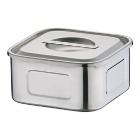 三宝産業｜SAMPO SANGYO 18-8浅型角キッチンポット 13.5cm ＜AKT33013＞[AKT33013]