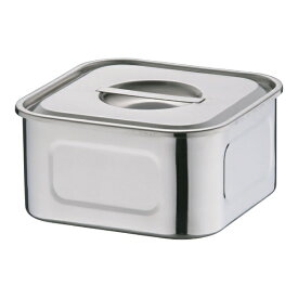 三宝産業｜SAMPO SANGYO 18-8浅型角キッチンポット 18cm ＜AKT33018＞[AKT33018]