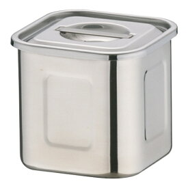 三宝産業｜SAMPO SANGYO エコクリーンUK18-8深型角キッチンポット 8cm ＜AEK1301＞[AEK1301]