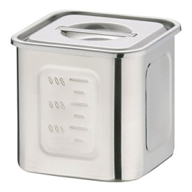 三宝産業｜SAMPO SANGYO エコクリーンUK18-8深型角キッチンポット 10.5cm ＜AEK1303＞[AEK1303]