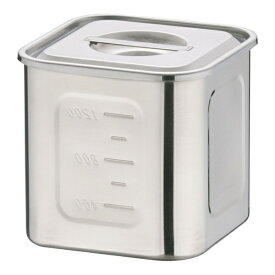 三宝産業｜SAMPO SANGYO エコクリーンUK18-8深型角キッチンポット 12cm ＜AEK1304＞[AEK1304]