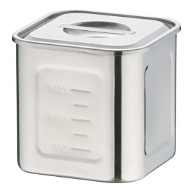 三宝産業｜SAMPO SANGYO エコクリーンUK18-8深型角キッチンポット 13.5cm ＜AEK1305＞[AEK1305]