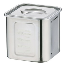 三宝産業｜SAMPO SANGYO エコクリーンUK18-8深型角キッチンポット 15cm ＜AEK1306＞[AEK1306]