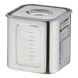 三宝産業｜SAMPO SANGYO エコクリーンUK18-8深型角キッチンポット 19.5cm ＜AEK1309＞[AEK1309]