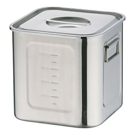 三宝産業｜SAMPO SANGYO エコクリーンUK18-8深型角キッチンポット 24cm ＜AEK1311＞[AEK1311]