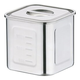 三宝産業｜SAMPO SANGYO 18-8深型角キッチンポット 13.5cm ＜AKK06013＞[AKK06013]